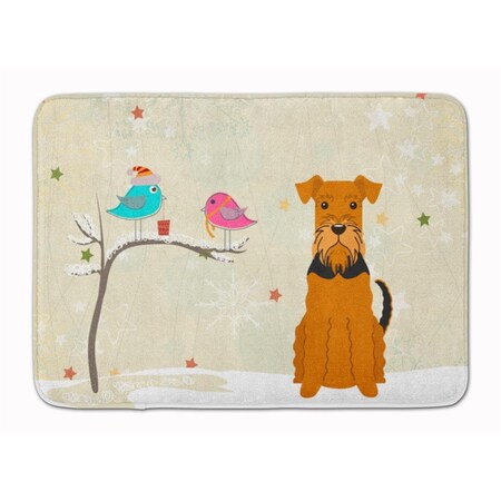 Micasa Christmas Presents Friends Airedale Machine Washable Memory Foam Mat MI718646